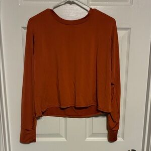 Essentials Terracotta Long Sleeve Women's Top